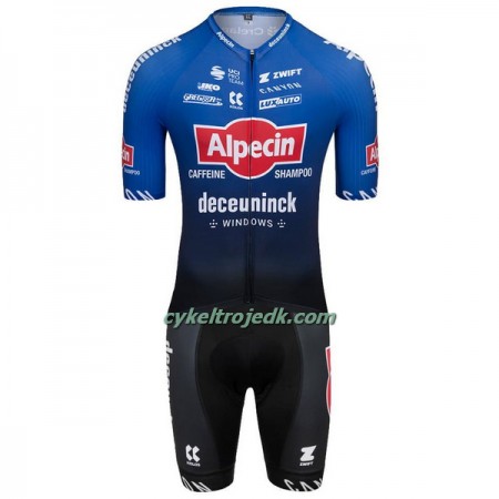 Cykeltøj + Cykelshorts 2022 Tour de France Alpecin Deceuninck Blå